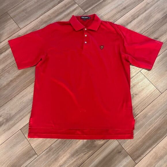 Polo Ralph Lauren Red Golf Casual Polo Men‎ XL Bin N-57 - Picture 1 of 4